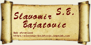 Slavomir Bajatović vizit kartica